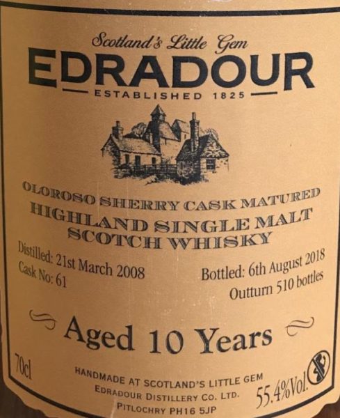 Edradour Helgoland Edition 2008