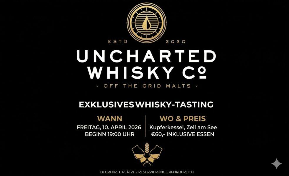 Uncharted Whiskytasting in Zell am See